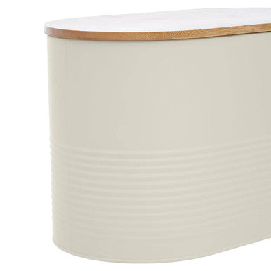 Alton Cream Bread Bin with Bamboo Lid