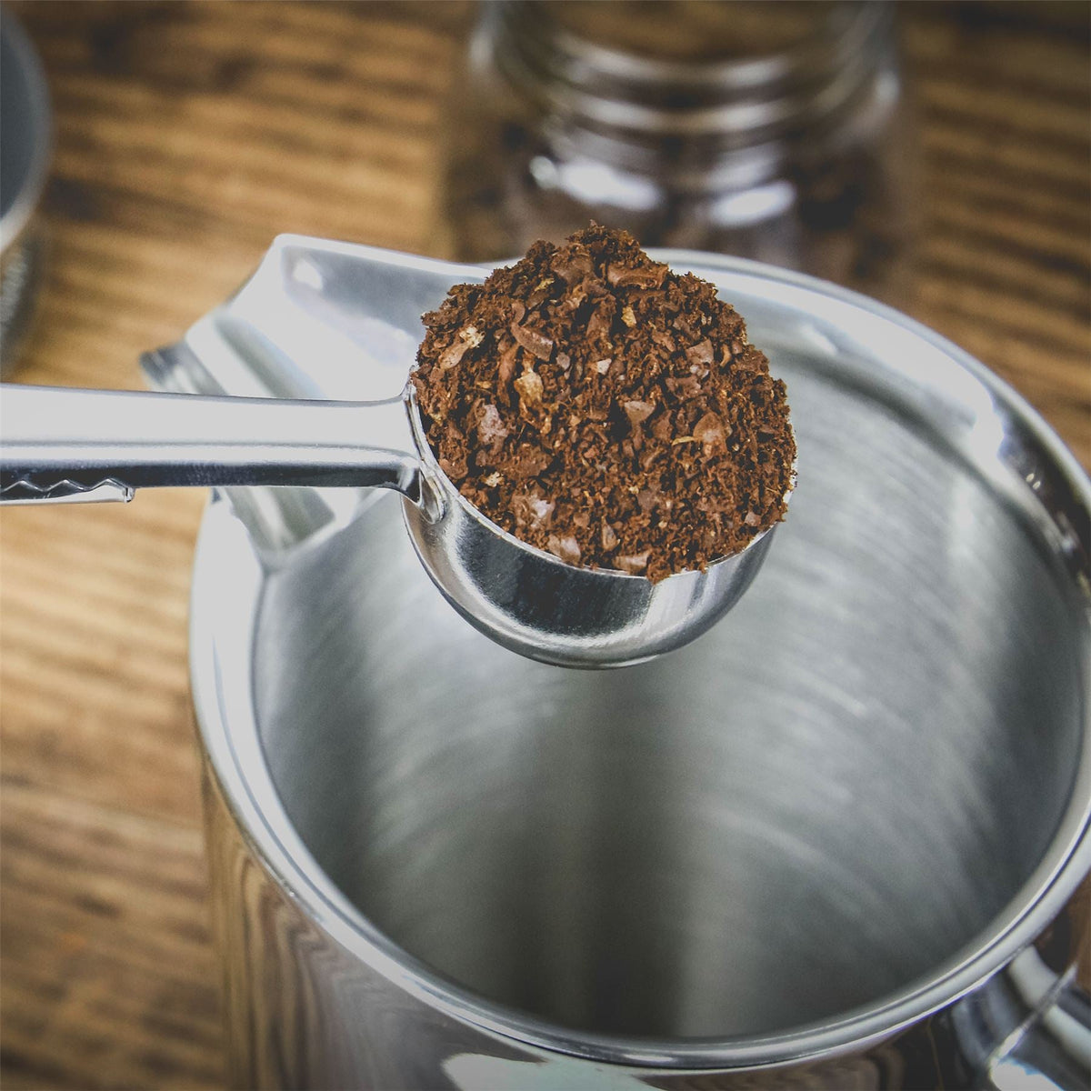 Stainless Steel Cafetière — 1 Litre