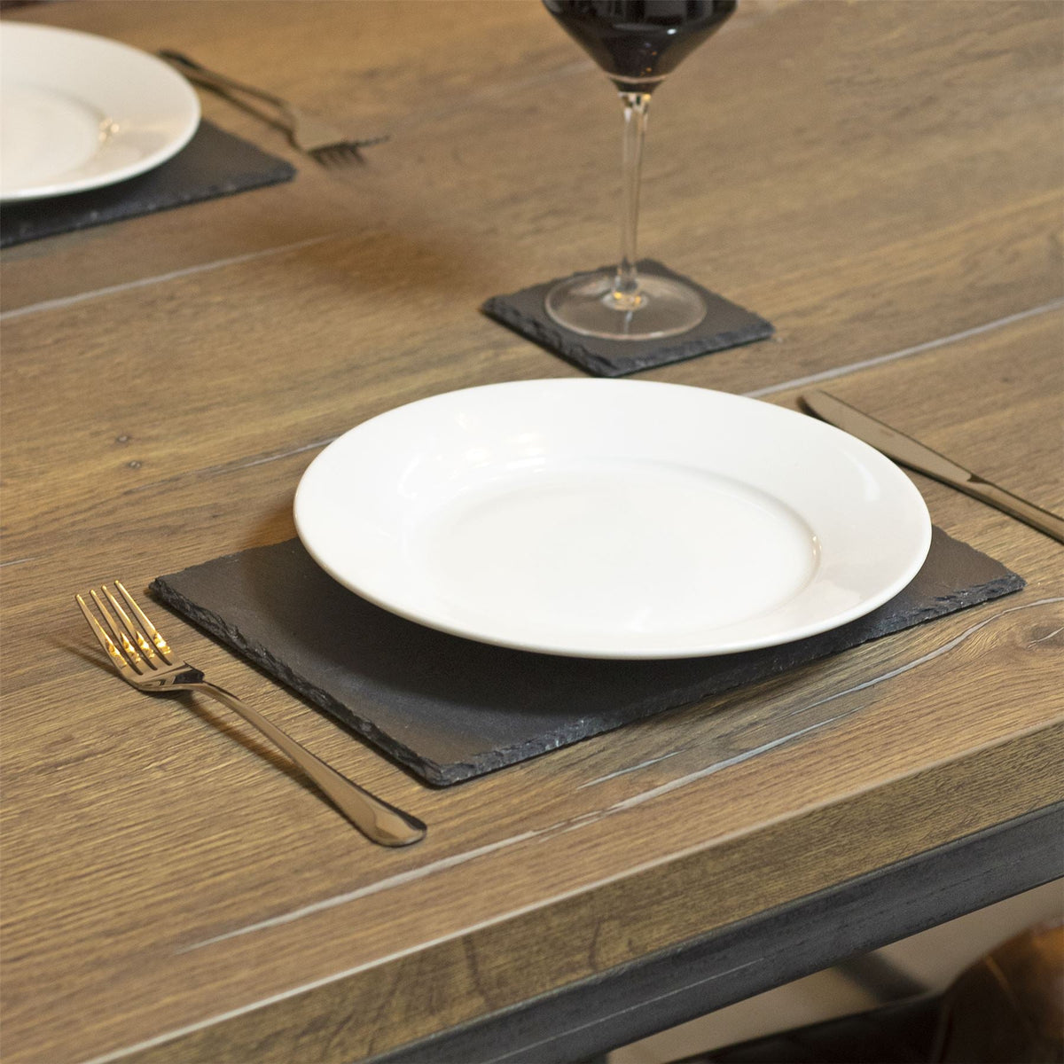 Natural Slate Placemats & Coasters — 16 Piece Set