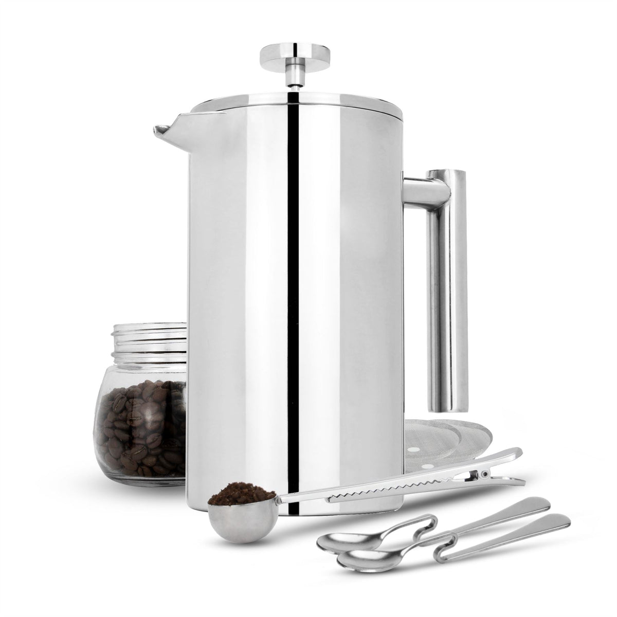 Stainless Steel Cafetière — 1 Litre