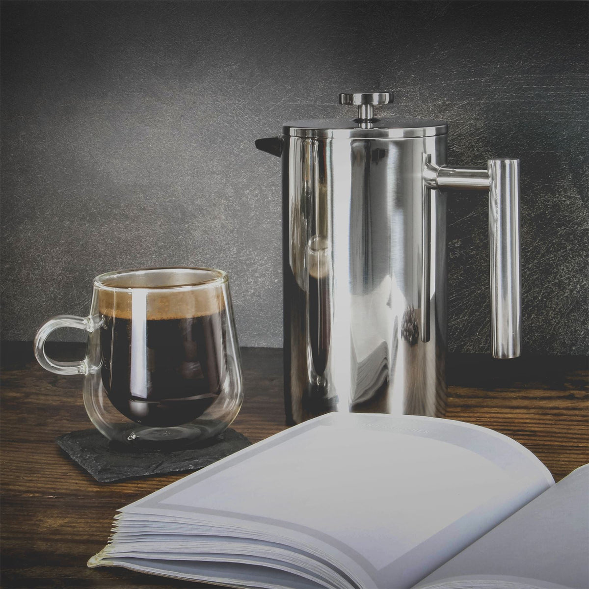Stainless Steel Cafetière — 1 Litre