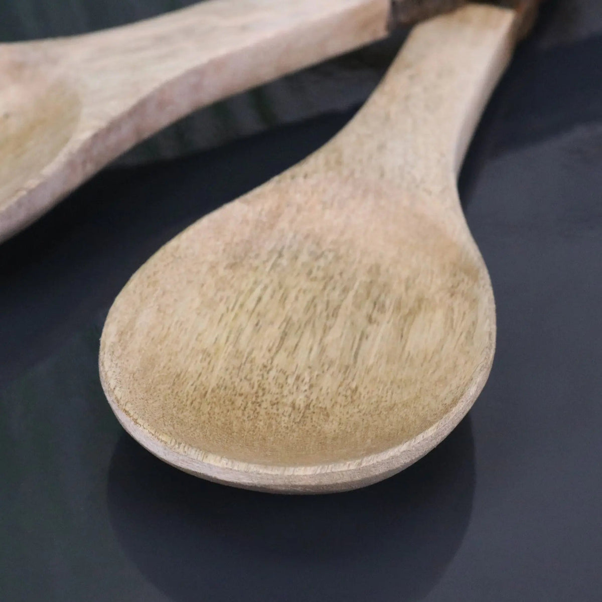 Bhimra Rustic Mango Wood Salad Servers — Set of 2