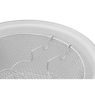 Telo Cream Enamel Fryer Pan with Basket and Lid