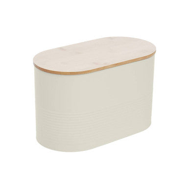 Alton Cream Bread Bin with Bamboo Lid