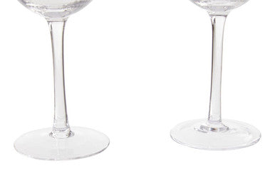 Lyle Clear Fluted Wine Glasses — Set of 4