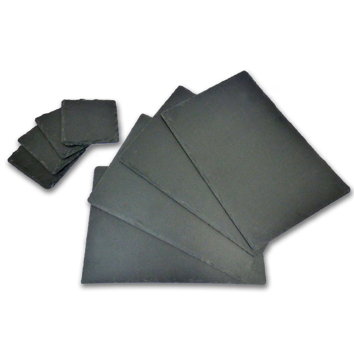 Natural Slate Placemats & Coasters — 16 Piece Set