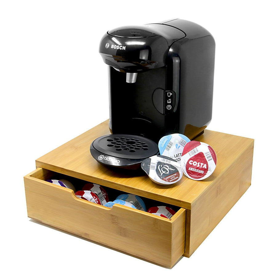 Bamboo Coffee Pod Drawer — Tassimo