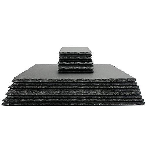 Natural Slate Placemats & Coasters — 16 Piece Set