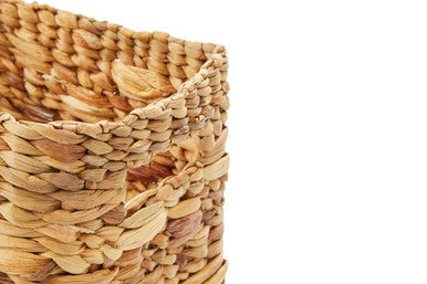 Lidi Natural Water Hyacinth Storage Baskets — Set of 3