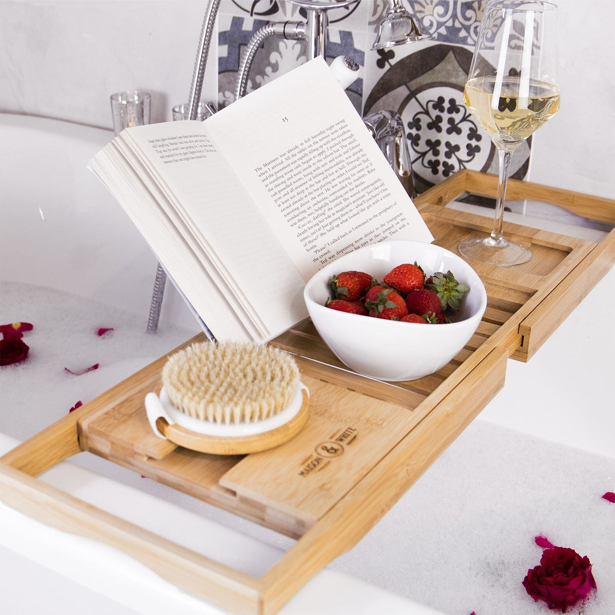 Extendable Bamboo Bath Caddy