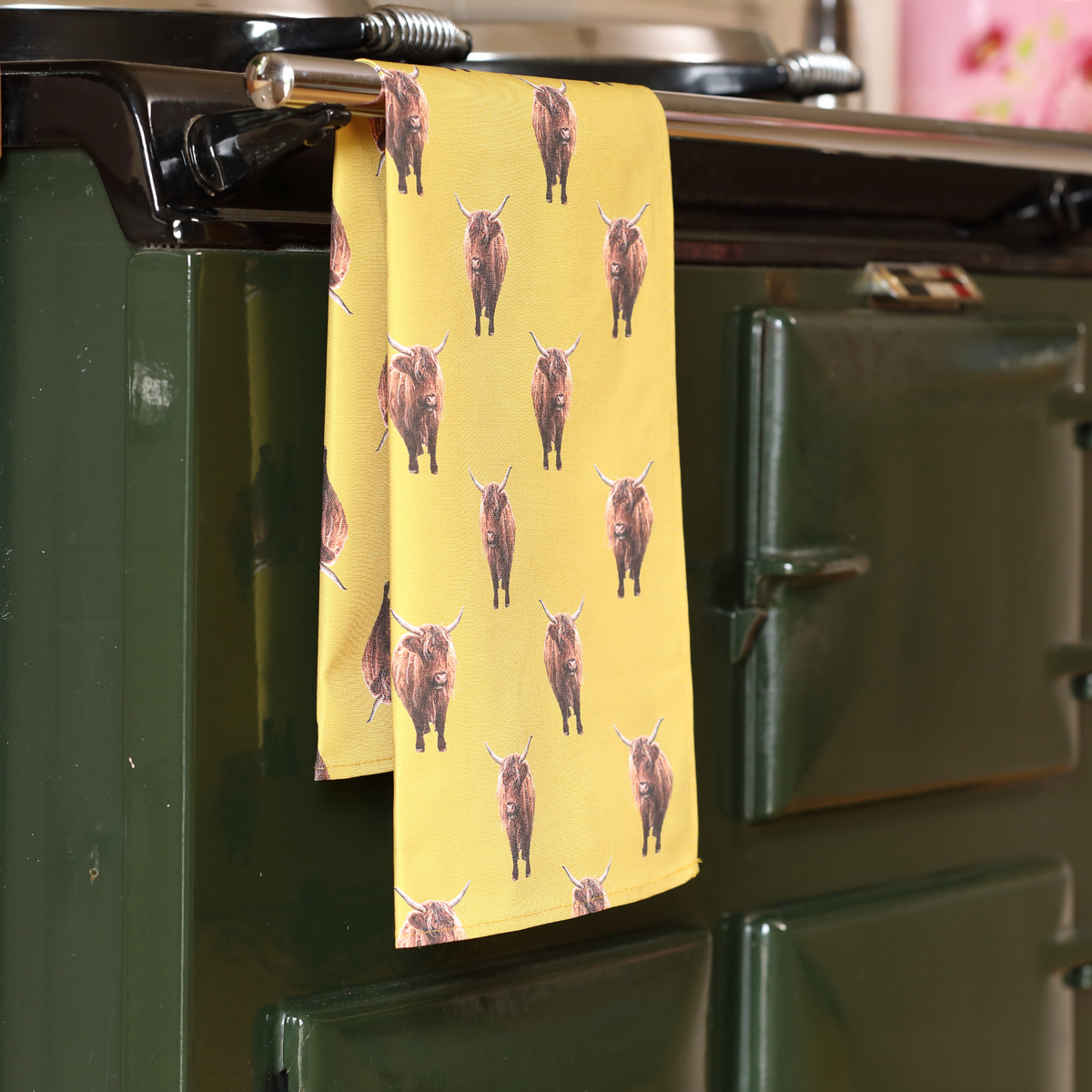 Tracey Cooper Highland Cow Tea Towel