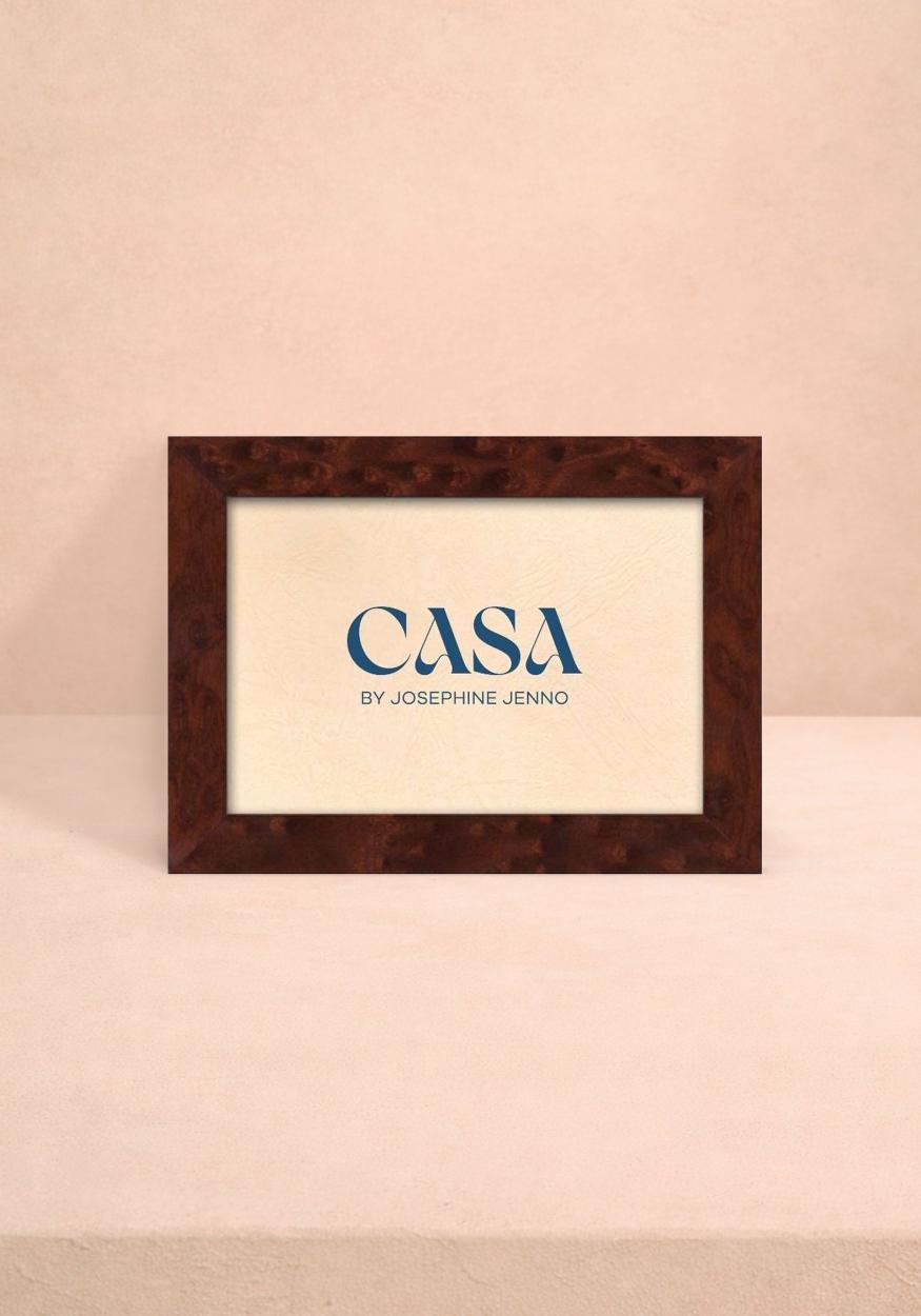 Brown Wooden Photo Frame — 6 × 4 Inch